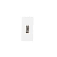 Obdélníková zásuvka USB do skříně bílá Kancelář Kanlux