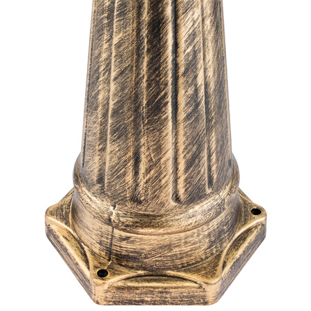 Venkovní zahradní lampa E27, LED sloupek lucerna 200cm BELLIS LUMILED