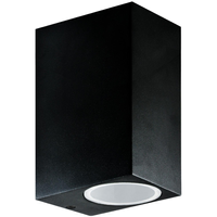 LED zahradní nástěnné svítidlo 2xGU10 BOSTON GOLDLUX (Polux) DOUBLE BLACK