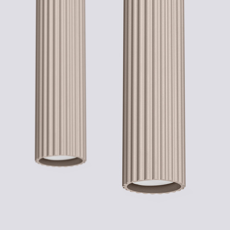 Stropní závěsné svítidlo 2x GU10 Hliník Taupe Carbon Deep Space SL.1773 Sollux