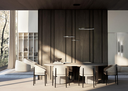 LED závěsné stropní svítidlo 45W 1800lm 4000K neutrální černá moderní CIRCOLO LED 10867 Nowodvorski