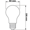 6x LED Žárovka E27 A60 7W = 60W 806lm 2700K Teplá bílá vlákno PHILIPS