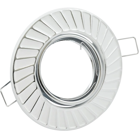 Fobos 7805 GOLDLUX (Polux) kovové stropní vestavné svítidlo. kulaté. bílé + zásuvka MR16