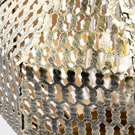 LED solární lampa Lucerna zahradní vlákno LANTERN závěsná kovová měď