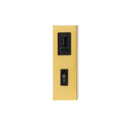 Nástěnná povrchová lampa na čtení G9 USB Switch Gold Bali Masterled