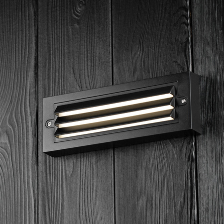 Zahradní nástěnné svítidlo Elevation LED nástěnné svítidlo 6W ČERNÁ POLA