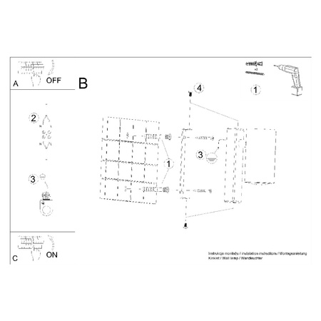 Nástěnné svítidlo LED UTTI GU10 dole Bílé SOLLUX