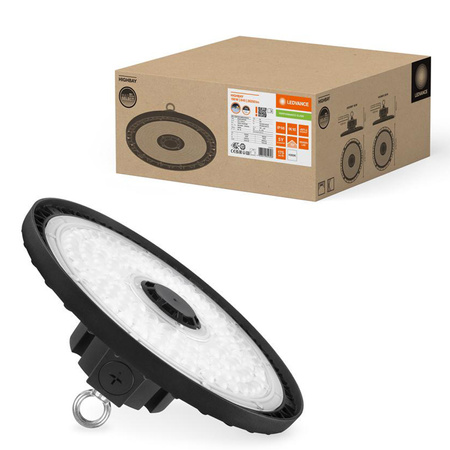 LED průmyslové svítidlo 150W 26250lm 4000K neutrální stmívatelné černé IP66 IK10 High Bay Gen 5 Ledvance