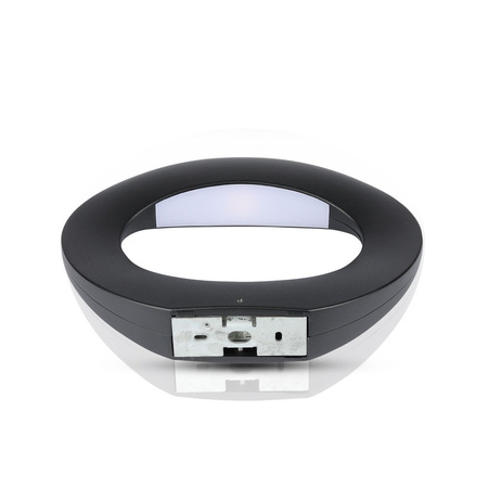 LED nástěnné svítidlo 10W 4000K IP65 oválné černé VT-811 V-TAC