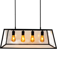 IL MIO FINLAND Lustrová závěsná stropní lampa 4xE27 Černá - GOLDLUX (Polux)
