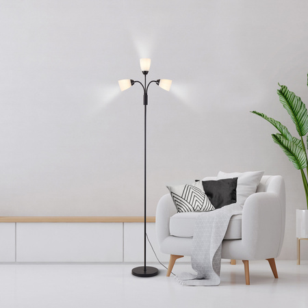 Stojací lampa Svítidlo 3x E27 Black Tulip Sanico Goldlux