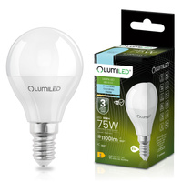 Žárovka LED E14, P40 10W = 75W 1055lm 6500K Studená bílá 180° LUMILED