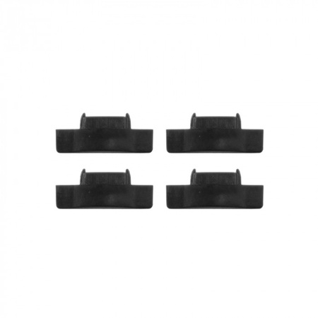 Hliníkový profil LED pod omítku černý 2 m s černým difuzorem pro LED pásky + krytky Ecolight řady P