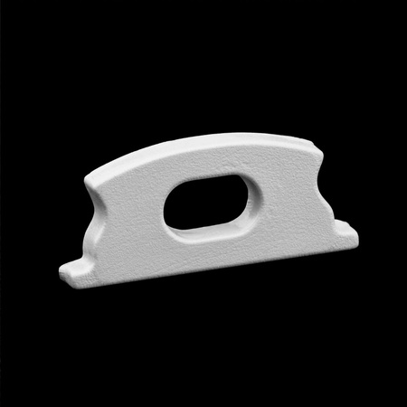 Povrchový Eloxovaný Hliníkový Profil pro LED KM24, Stříbrný 1m + Mléčná Krytka + Záslepky LUMILED