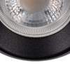 Stropní svítidlo LED GU10 s nastavitelným reflektorem kulaté černé Galoba Kanlux