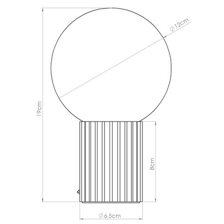 Stolní stolní lampa G9 Round Olive Modern Matte Halo Sollux