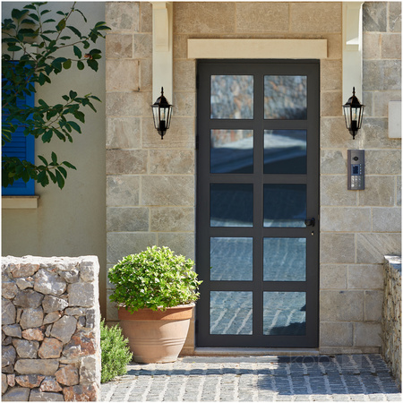 Venkovní nástěnné svítidlo E27 IP54 černé LO4101 Kobi