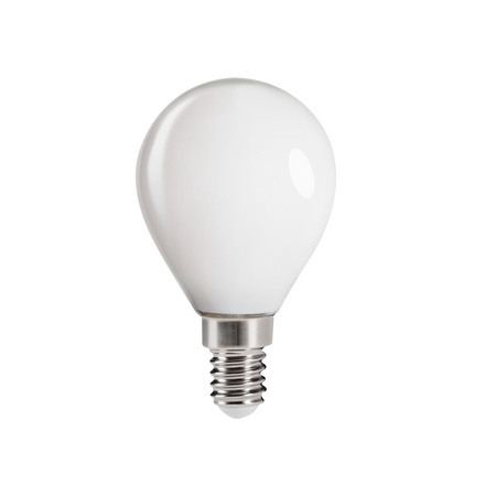 LED žárovka XLED G45 KULKA E14 4,5W 470lm 4000K Neutral Filament Milk KANLUX