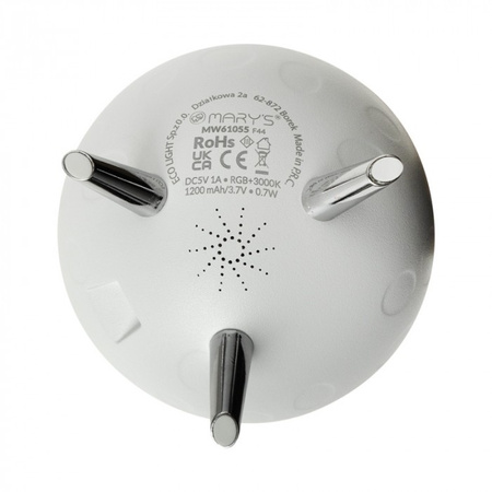 Dětské noční LED světlo 0,7W 3000K teplé + vícebarevné RGB dobíjecí 1200mAh bílé MARY'S CHURCH