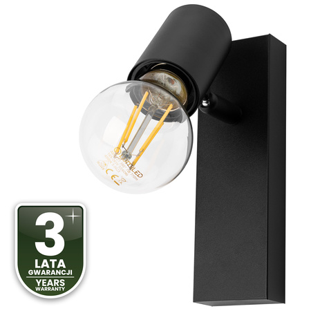 Nástěnné svítidlo LED Spot E27 GLASA Black Lumiled