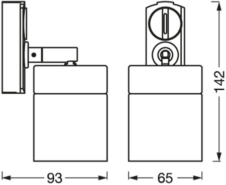 LED panel Flush Mount GU10 Spot White Gold Tracklight Spot Cylinder Gold Ledvance