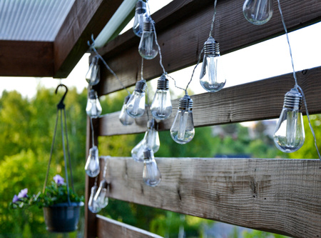 LED Solární řetěz, 20x LED Ozdobné Žárovky 5.69m Teplá bílá 3000K HELIC LUMILED