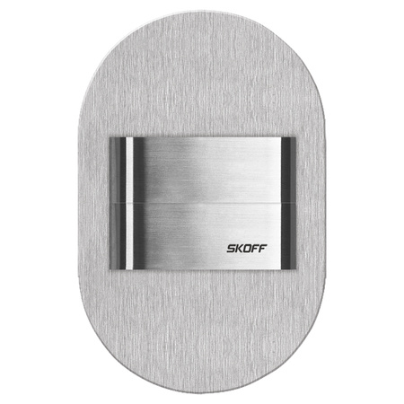 LED svítidlo na schodiště 1.6W 4000K 10V DC IP20 Inox Cut DUO RUEDA SHORT Skoff