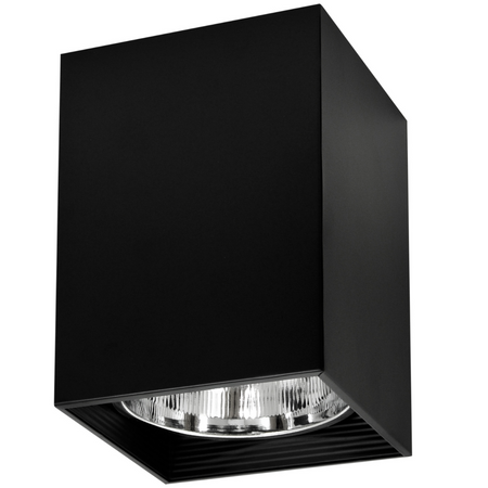 Přisazené čtvercové stropní svítidlo JUPITER K17 DOWNLIGHT E27 Black