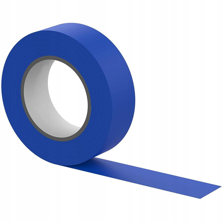 Silná PVC izolační páska voděodolná 19 mm x 0.13 mm tmavě modrá 20 m