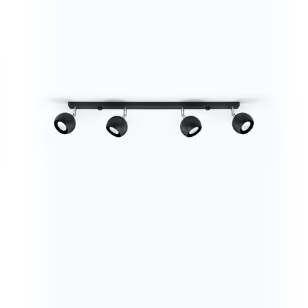OCULARE stropní svítidlo 4xGU10 Reflektor Halogenové svítidlo Pohyblivé 80cm Černá SOLLUX