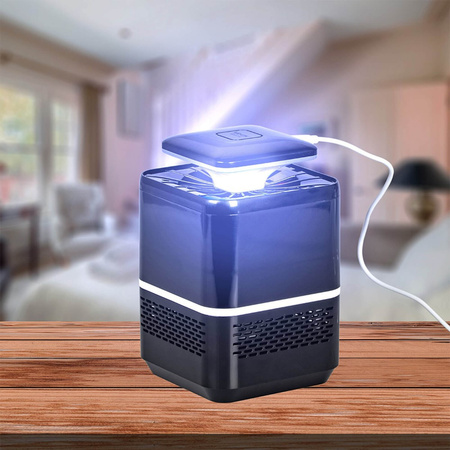 Lapač komárů a much Insekticidní lampa UV světlo USB VAYOX