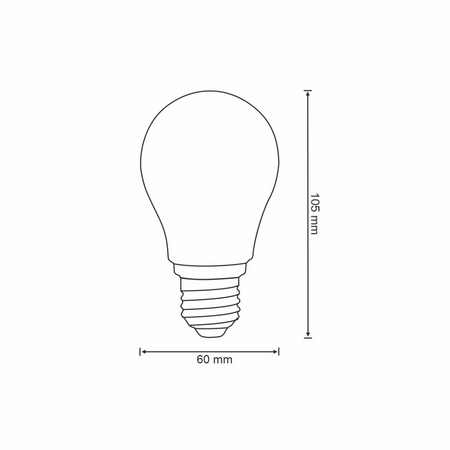 LED žárovka E27 A60 7W 806lm 2700K-6500K 320° Filament GOLDLUX (Polux) Smart WiFi TUYA