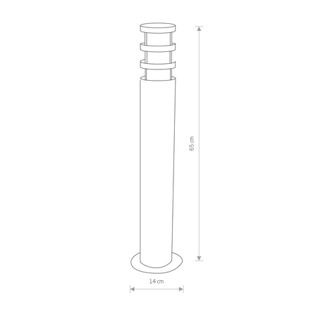 NORIN I 4446 E27 IP44 Venkovní zahradní lampa Grafit Nowodvorski