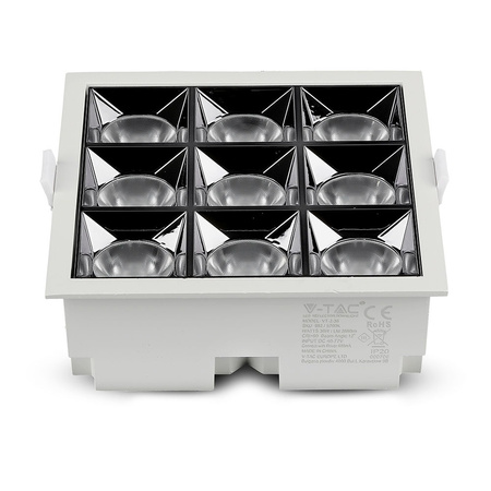 LED Flush Spot 36W 4000K Fixed SMD SAMSUNG CHIP Square VT-2-36 V-TAC svítidlo