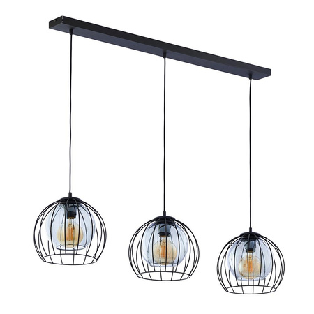 Lustr UNIVERSO BLACK Závěsné stropní svítidlo černé průmyslové 3xE27 4483 TK Lighting