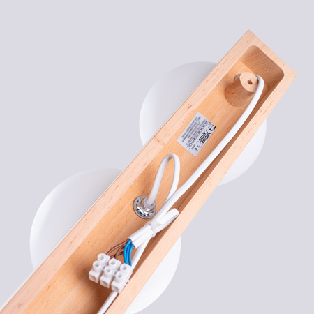 Stropní svítidlo 3x G9 přírodní dřevo BULBO Peach Puff SL.1684 Sollux