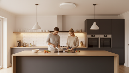 Plafond LED svítidlo pro povrchovou montáž 2x E27 White Round Ecolight