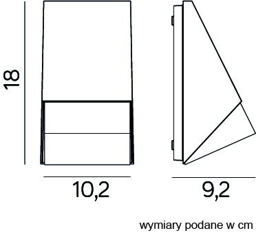 Venkovní zahradní lampa LED NÁSTĚNNÁ LAMPA Oli M1503 GU10 Su-Ma