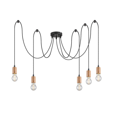 Stropní závěsné svítidlo E27 Black Industrial Dollien Rabalux