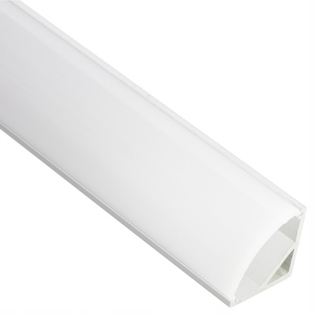 Krytka pro profil KM55, Mléčná 1m LUMILED