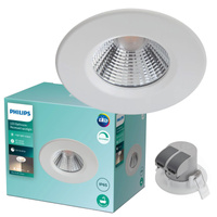 LED halogenové svítidlo DIVE 5,5W 2700K 350lm IP65 kulaté bílé stmívatelné PHILIPS