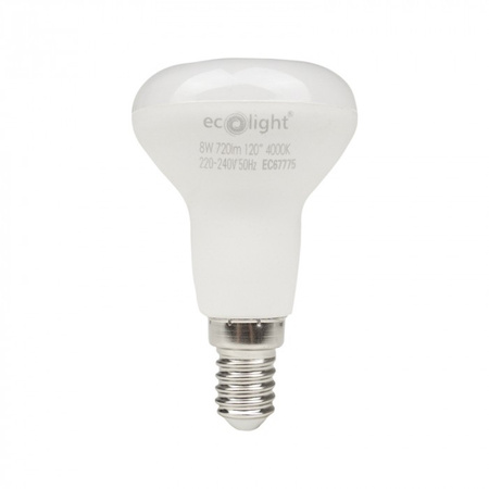 LED reflektorová žárovka R50 E14 8W 720lm 4000K Neutral Ecolight