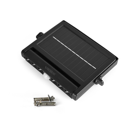 Solární reflektor se senzorem 10W 600lm 5000K neutrální 60° 3,2V IP54 IK06 černý VIDEX