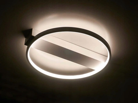 Kulaté stropní svítidlo PLAFON LED lustr 33W 3000K-6500K bílá + dálkový ovladač