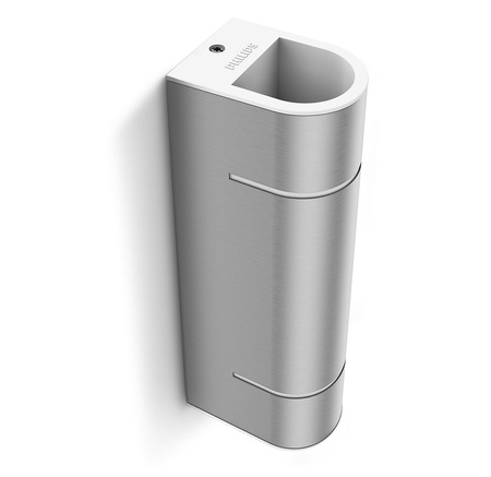 Zahradní lampa LED nástěnná lampa SUNSET myGarden 2x1W 2700K IP44 Horní-Spodní Stříbrná PHILIPS