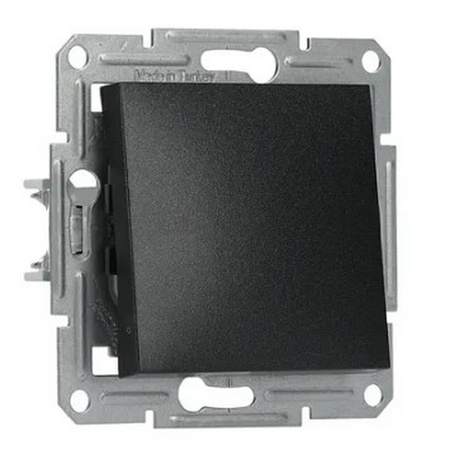 Světelný spínač Jednopólový křížový bez rámu Asfora IP20 Antracit pro zapuštěnou montáž