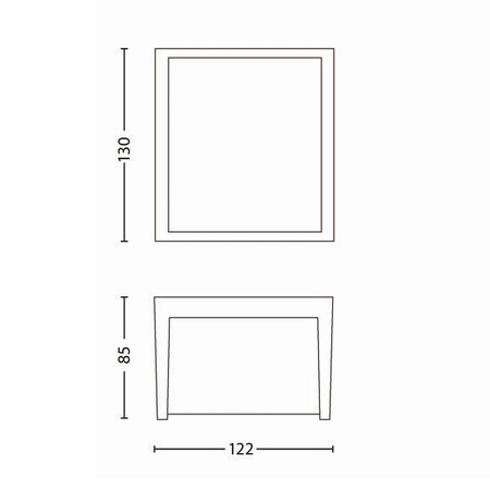 Zahradní lampa LED nástěnná lampa MACAW myGarden 3W 2700K IP44 černá PHILIPS
