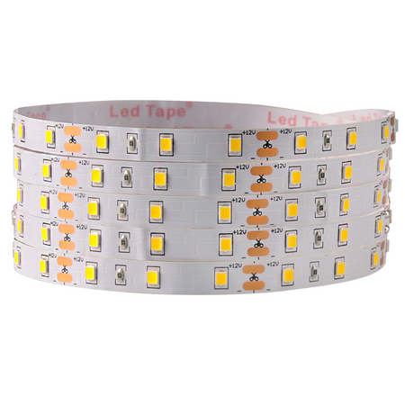 LED pásek 12V 10W 300LED 2835 teplý 8mm 5m