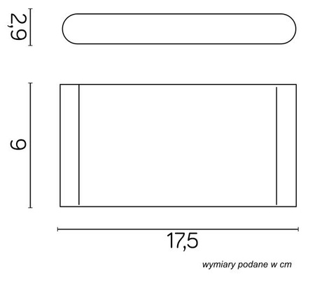 Venkovní zahradní fasádní svítidlo LED Slim M1016 BL 11W 1250lm 3000K Teplá bílá Su-Ma