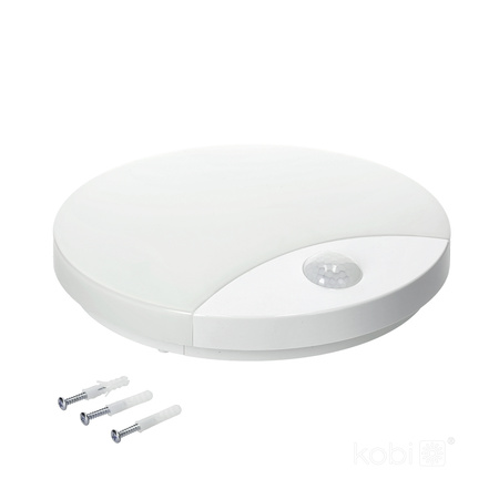 Nástěnné svítidlo LED Plafond s pohybovým a soumrakovým senzorem 10W neutrální bílá barva 4000K IP44 ORBIS Kobi